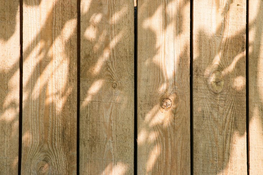 Wood privacy fence